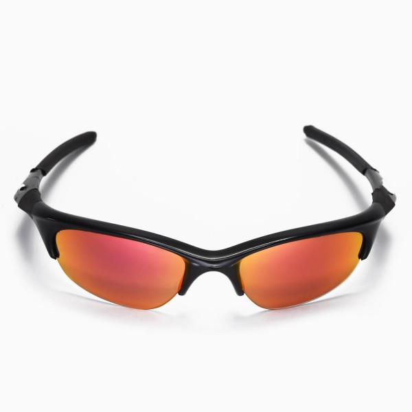New Walleva Ice Blue + Fire Red Polarized Replacement Lenses For Oakley